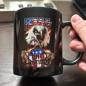 KISS Band One Nation American Eagle Coffee Mug